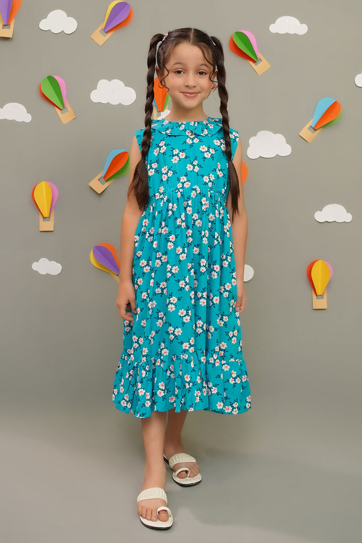 Printed Boski Linen Dress - Wear Ochre