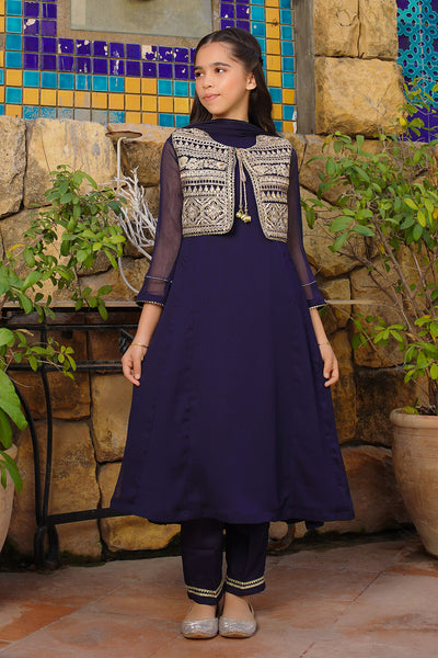 Chiffon Embroidered 3 Pc Suit