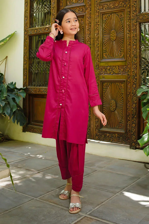 Best Dobby Cotton Embellished 2 Pc Suit - Wear Ochre -
