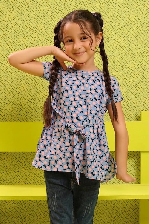 Printed Georgette Top - Wear Ochre