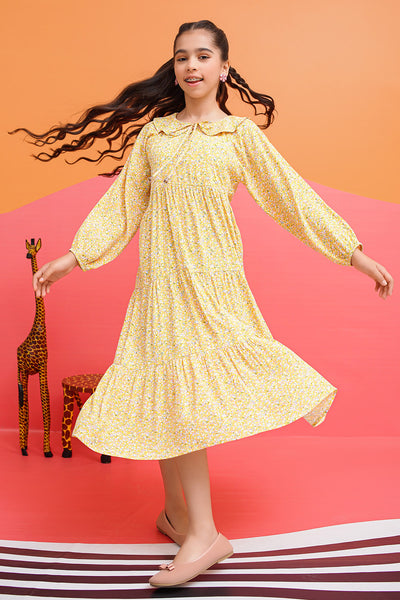 Printed Georgette Full Length Dress