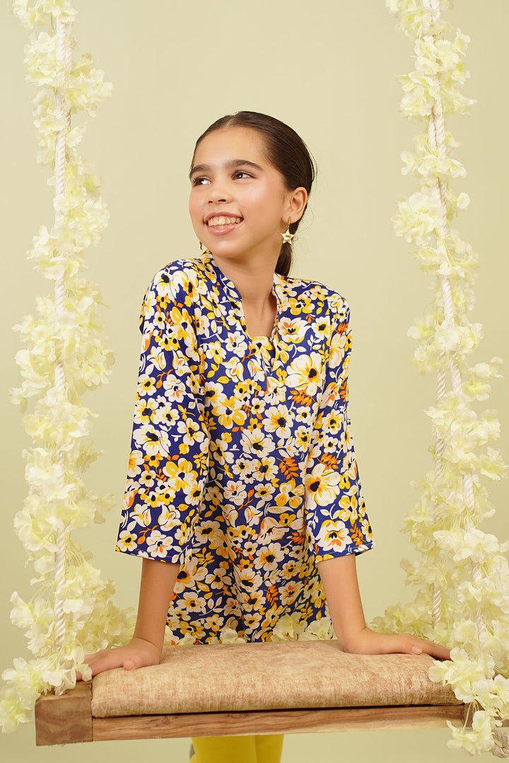 Boski Linen Printed Kurta - Wear Ochre