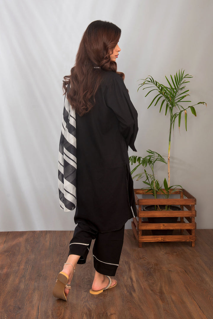 Cotton 3 Pc Suit - Wear Ochre