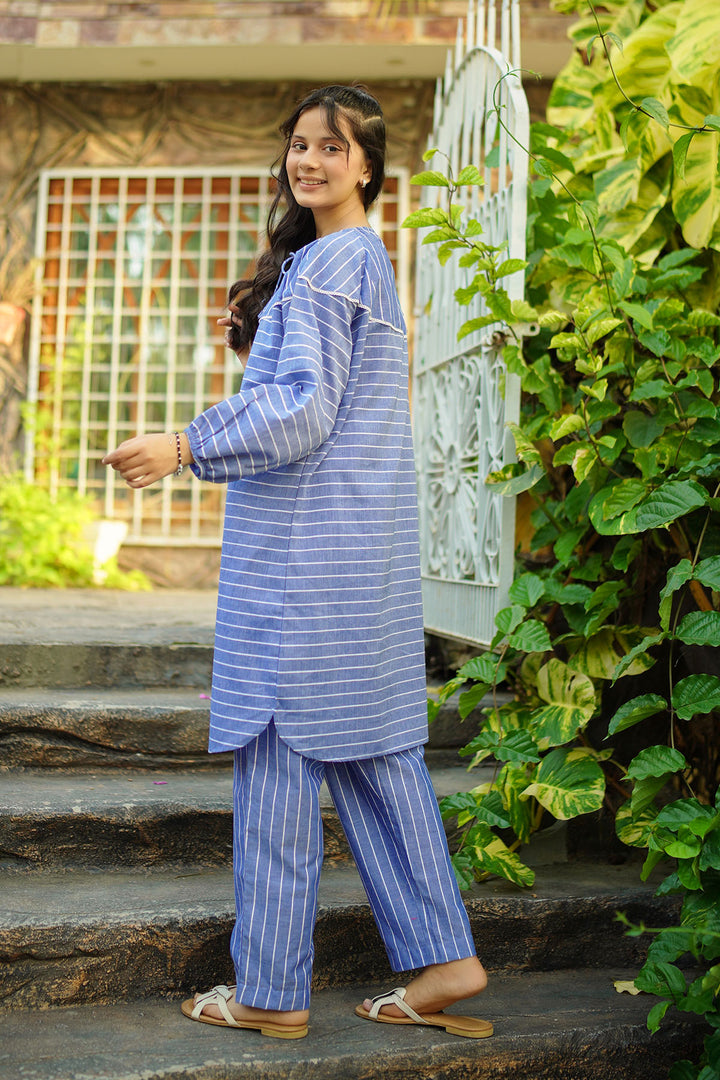 Chambray Cotton 2 Pc Suit - Wear Ochre