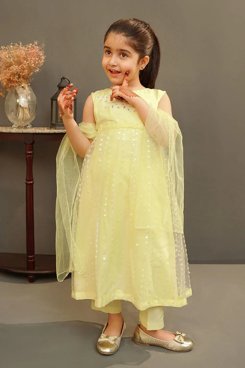 Best Sequence Net Hand Adda Work 3 Pc Suit - Wear Ochre -