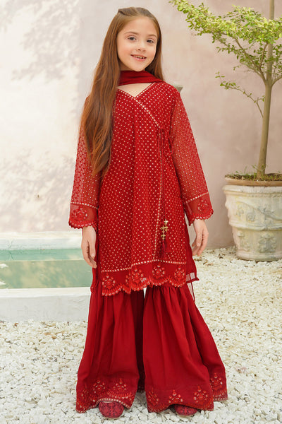 Chiffon Embroidered 3 Pc Suit