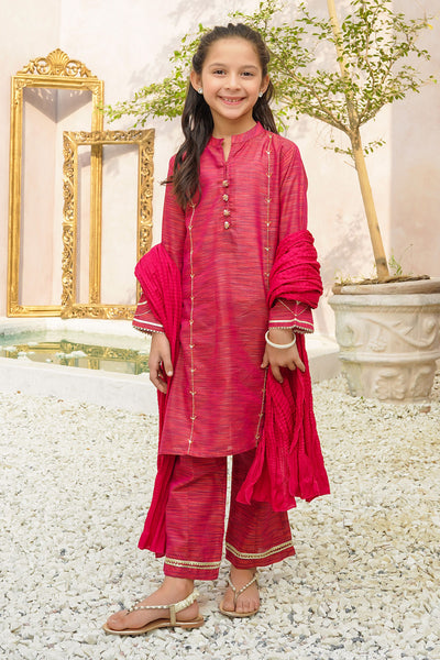 Multi Yarn Cotton Hand Adda Work 3 Pc Suit