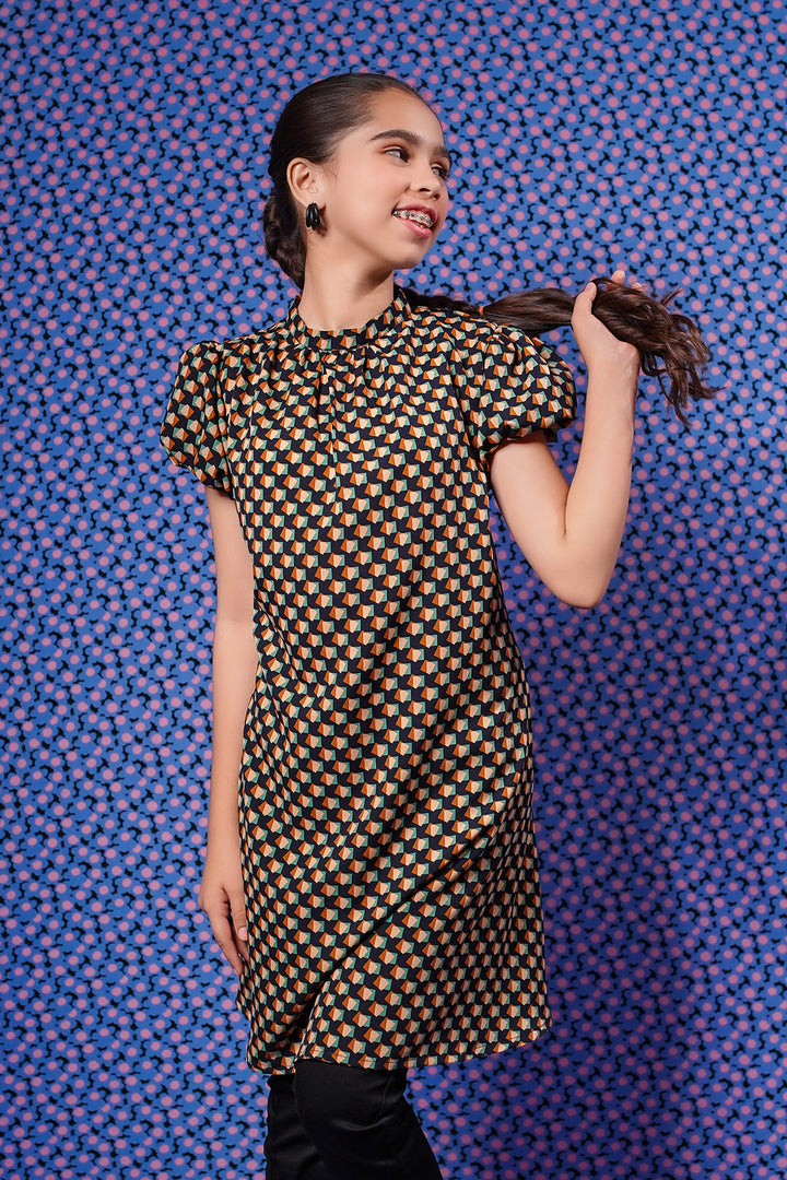 Printed Georgette Top - Wear Ochre