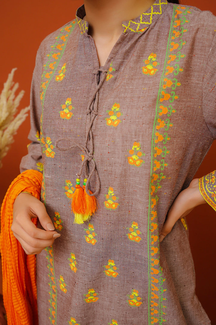 Cotton Chambray Printed Co-ords - Wear Ochre
