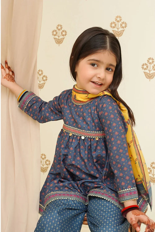 Best Swiss Lawn Digital Printed 3 Pc Suit - Wear Ochre -
