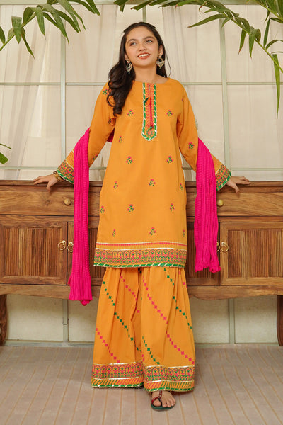 Cotton Printed 3 Pc Suit
