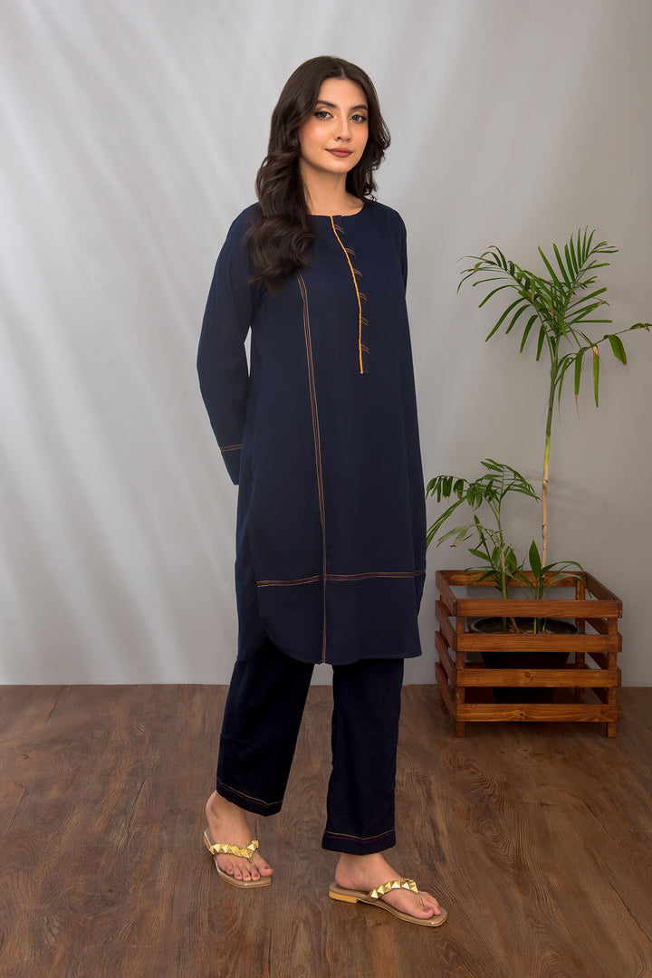 Cotton 2 Pc Suit - Wear Ochre