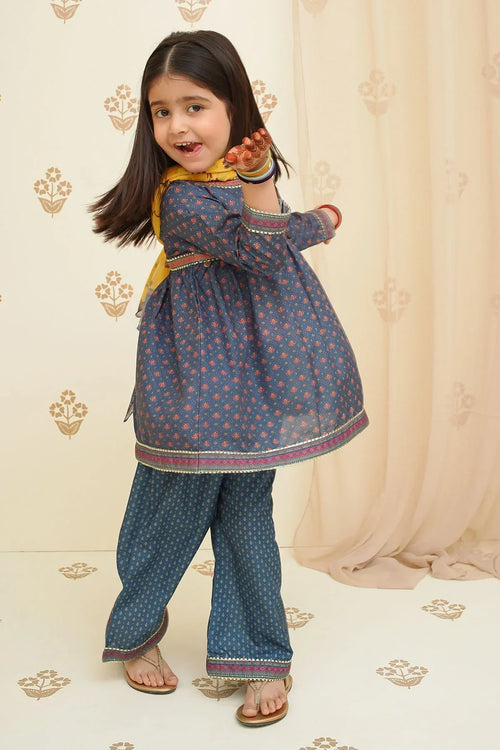 Best Swiss Lawn Digital Printed 3 Pc Suit - Wear Ochre -