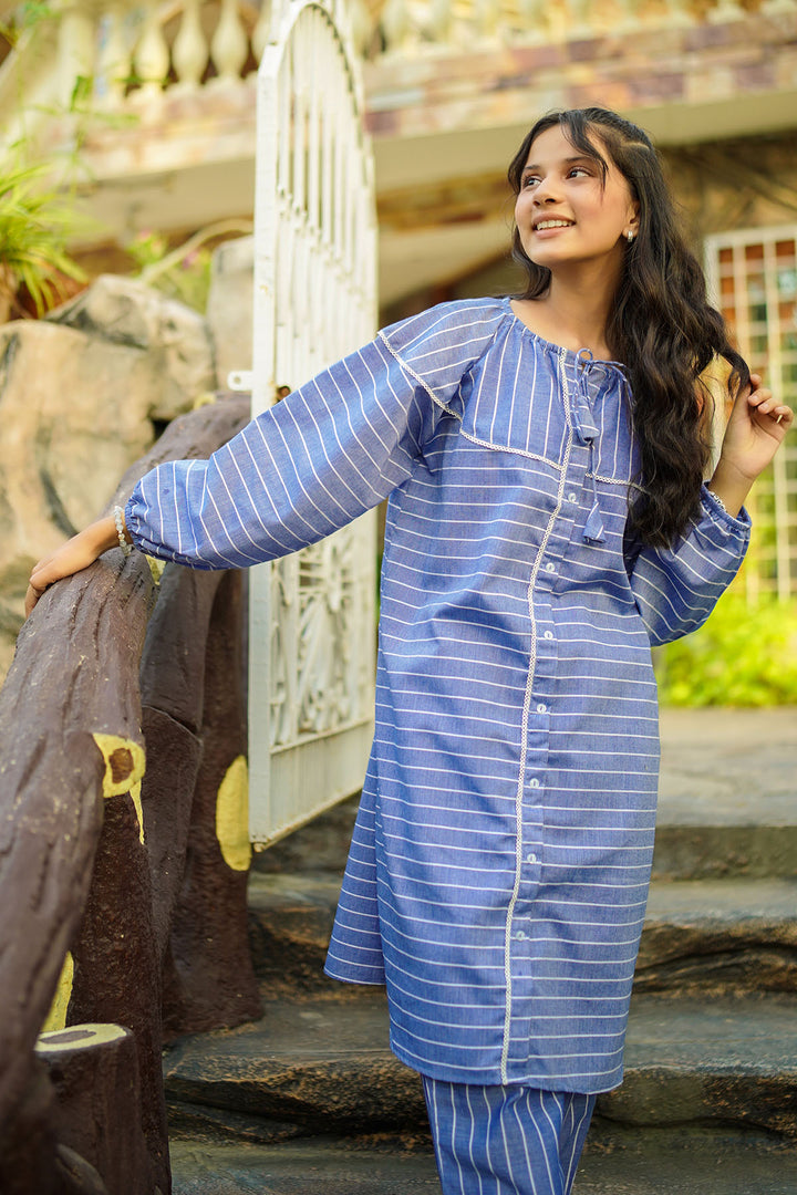 Chambray Cotton 2 Pc Suit - Wear Ochre