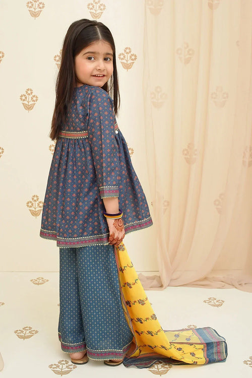 Best Swiss Lawn Digital Printed 3 Pc Suit - Wear Ochre -