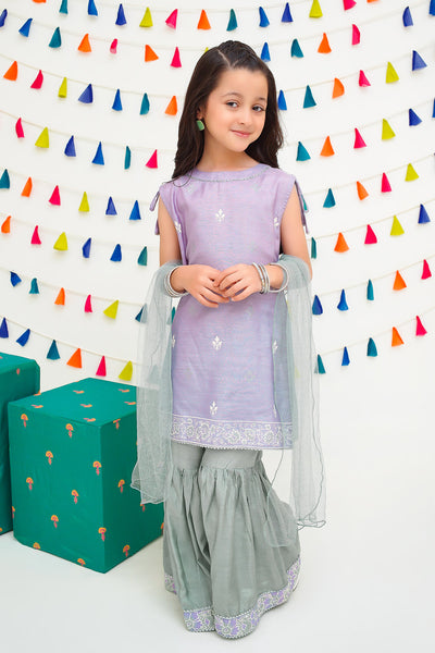 Cotton Silk Printed 3 Pc Suit