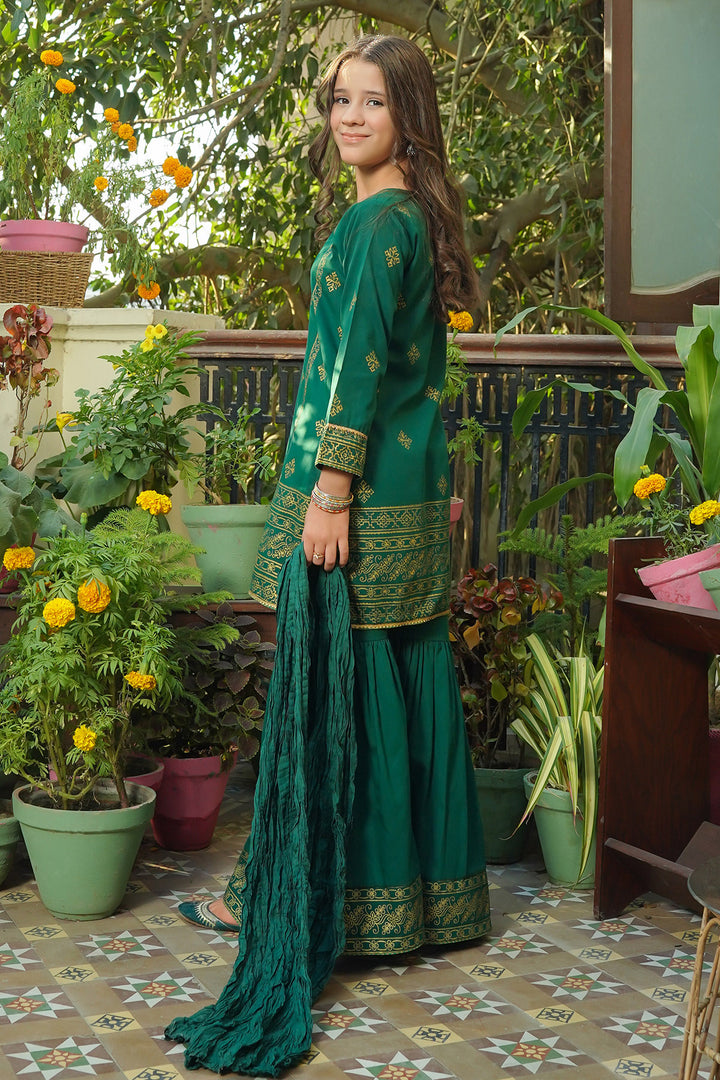 Cotton Printed 3 Pc Suit - Wear Ochre