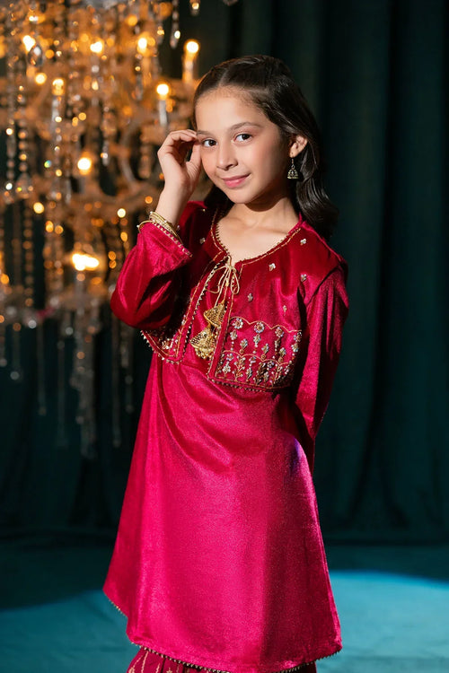 Best Velvet Hand Adda Work 3 Pc Suit - Wear Ochre -