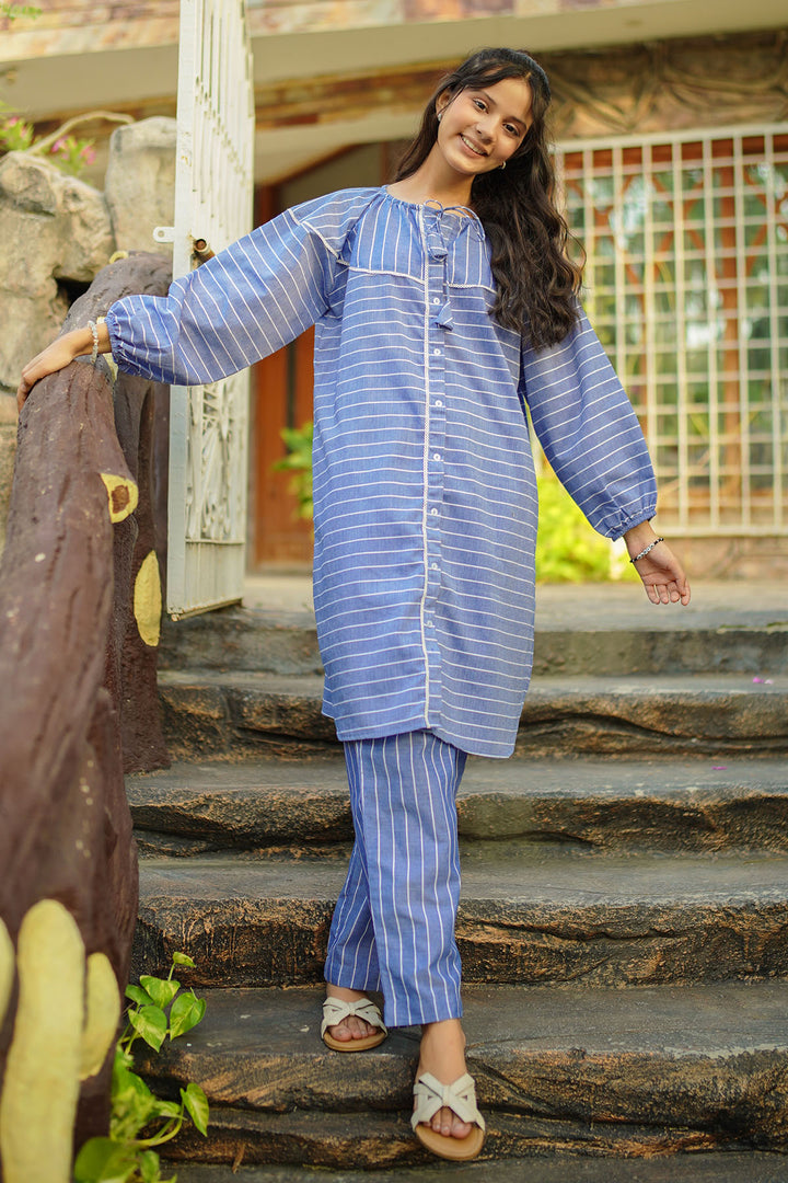Chambray Cotton 2 Pc Suit - Wear Ochre