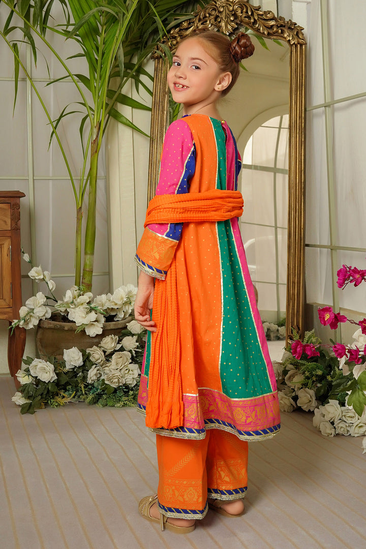 Cotton Printed 3 Pc Suit - Wear Ochre