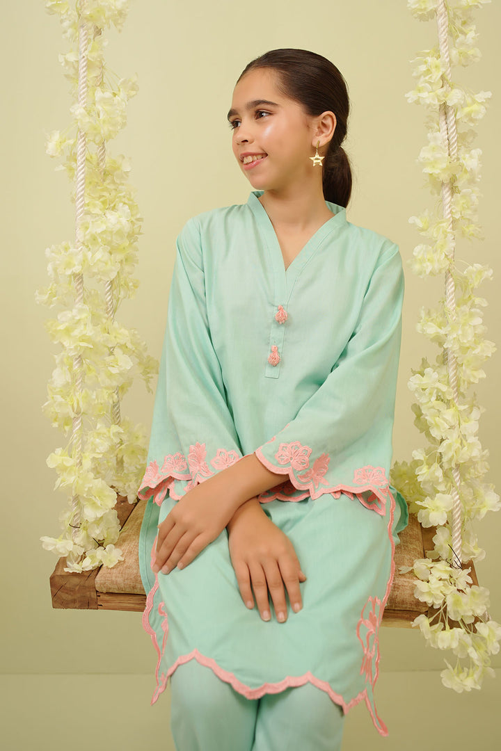 Cotton Embroidered 2 Pc Suit - Wear Ochre