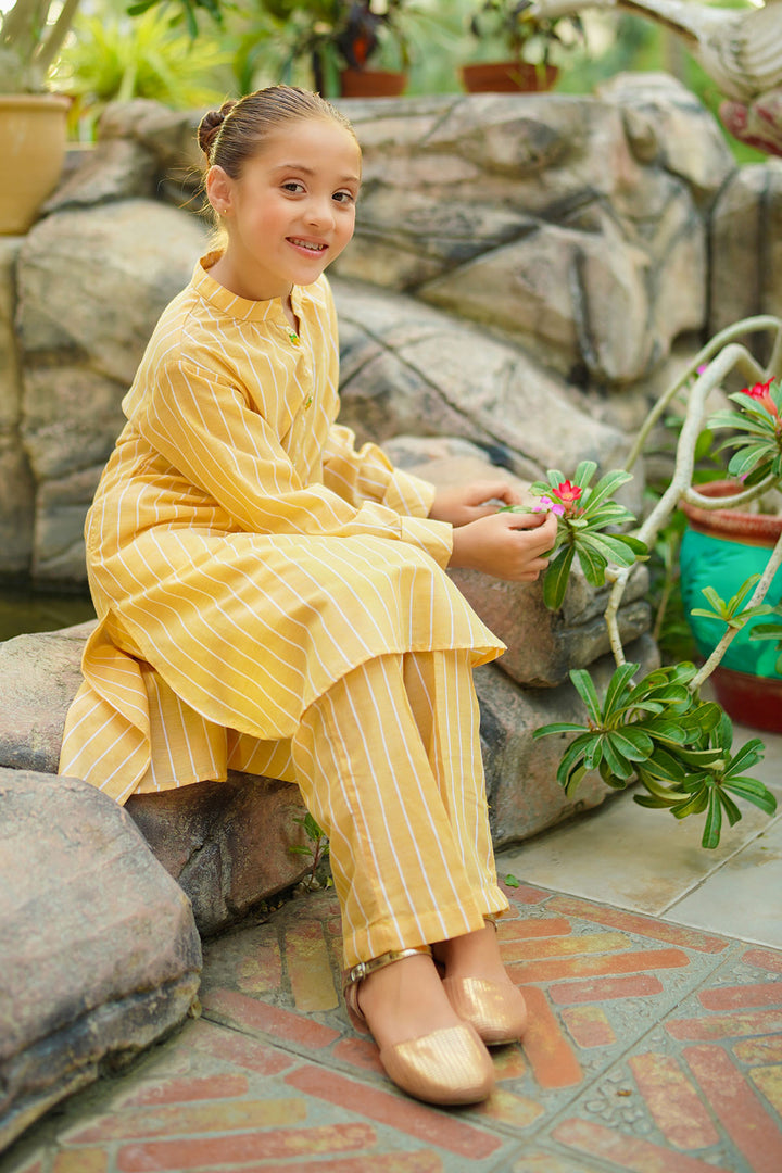 Chambray Cotton 2 Pc Suit - Wear Ochre