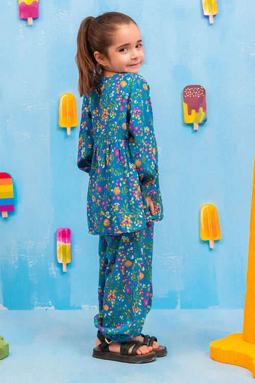 Best Printed Boski Linen 2 Pc Suit - Wear Ochre -