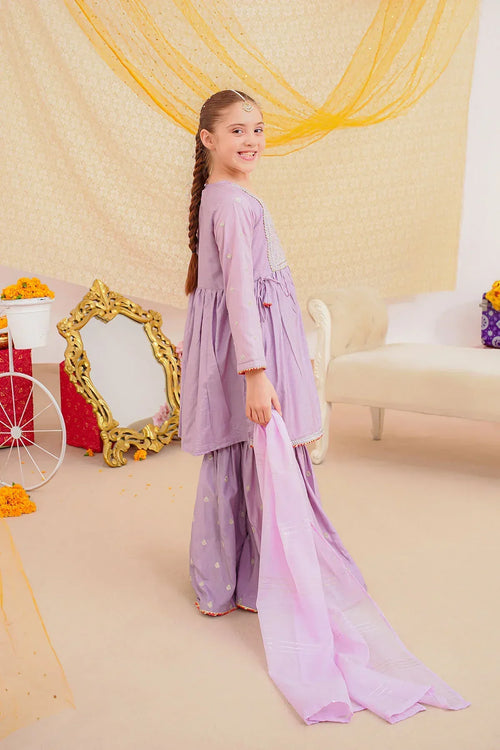 Best Cotton Silk Embroidered 3 Pc Suit - Wear Ochre -