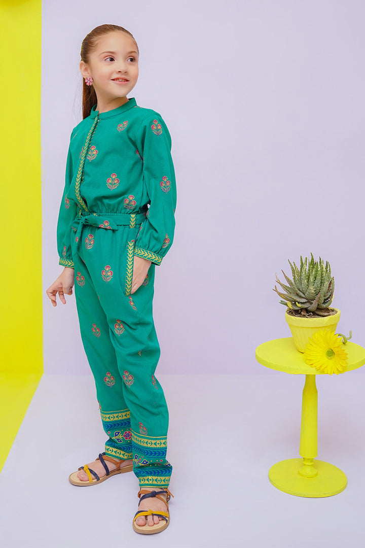 Cotton Printed Jumpsuit - Wear Ochre