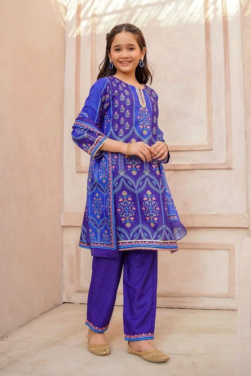 Best Swiss Lawn Digital Printed 3 Pc Suit - Wear Ochre -