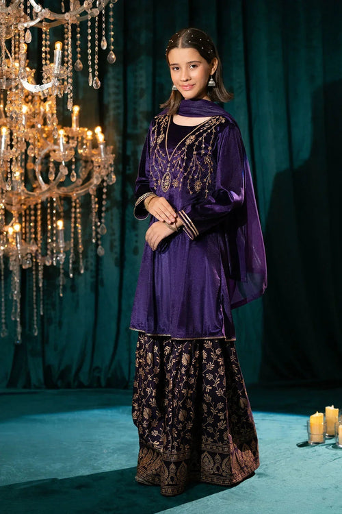Best Velvet Hand Adda Work 3 Pc Suit - Wear Ochre -