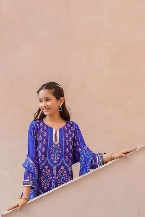 Best Swiss Lawn Digital Printed 3 Pc Suit - Wear Ochre -