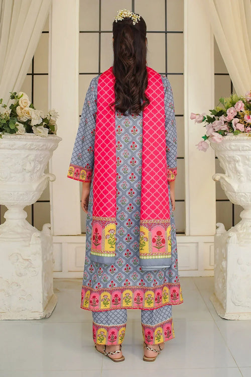 Best Swiss Lawn Digital Printed 3 Pc Suit - Wear Ochre -