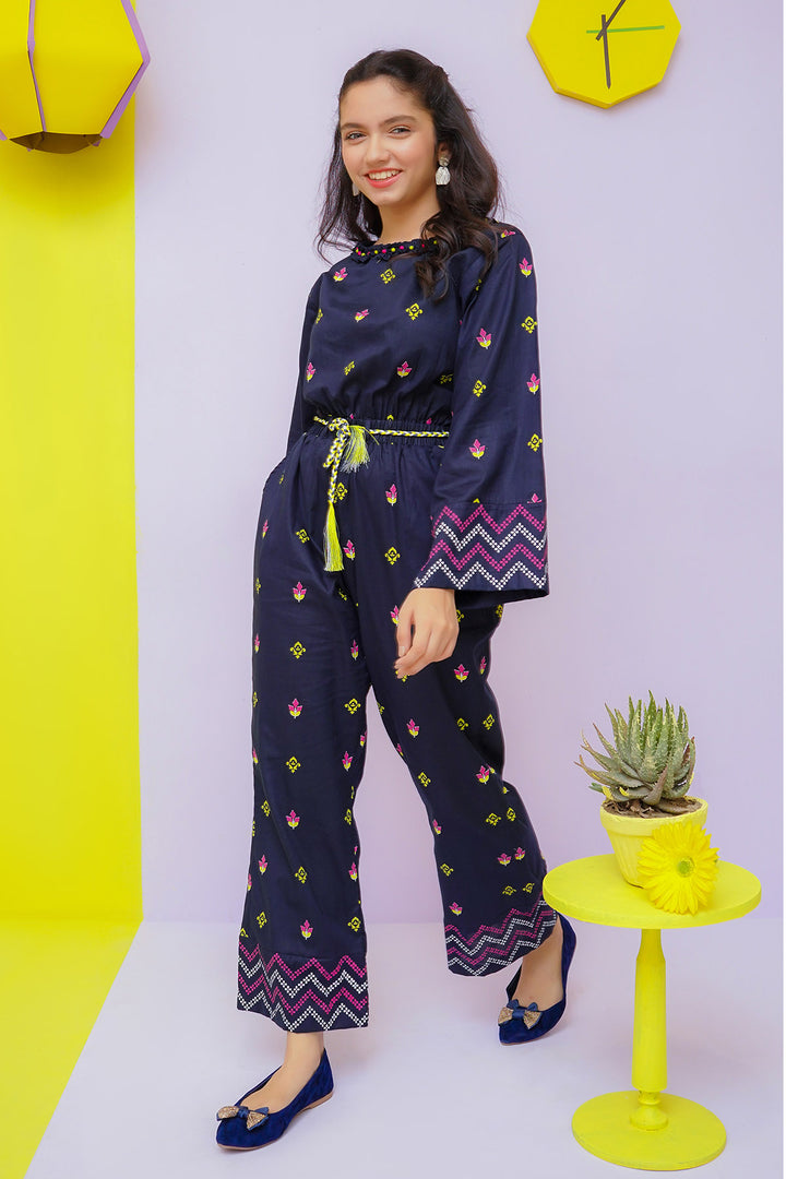 Cotton Printed Jumpsuit - Wear Ochre