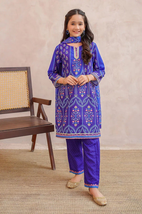 Best Swiss Lawn Digital Printed 3 Pc Suit - Wear Ochre -