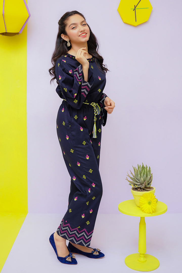 Cotton Printed Jumpsuit - Wear Ochre