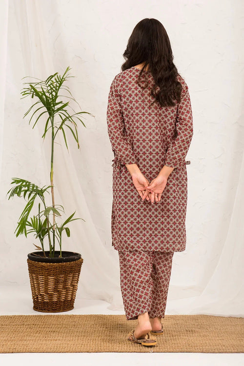 Best Swiss Lawn Digital Printed 2 Pc Suit - Wear Ochre -