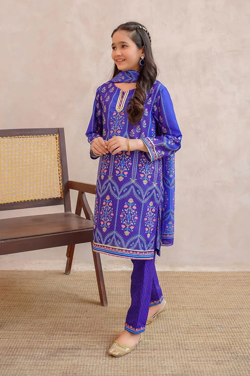 Best Swiss Lawn Digital Printed 3 Pc Suit - Wear Ochre -