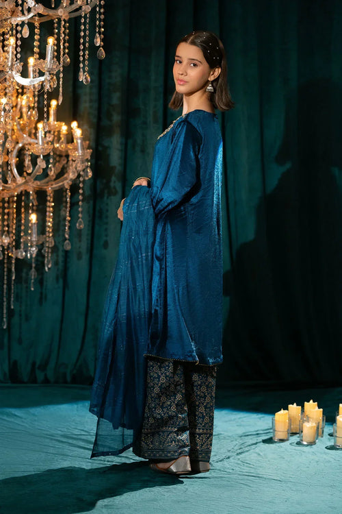 Best Velvet Hand Adda Work 3 Pc Suit - Wear Ochre -
