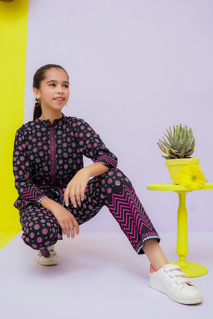 Cotton Printed Jumpsuit - Wear Ochre