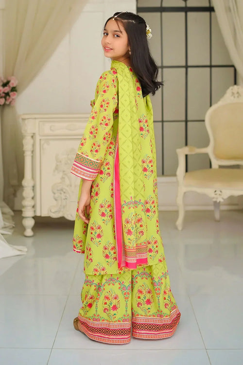 Best Swiss Lawn Digital Printed 3 Pc Suit - Wear Ochre -