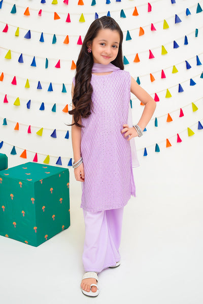 Chiffon Embroidered 3 Pc Suit