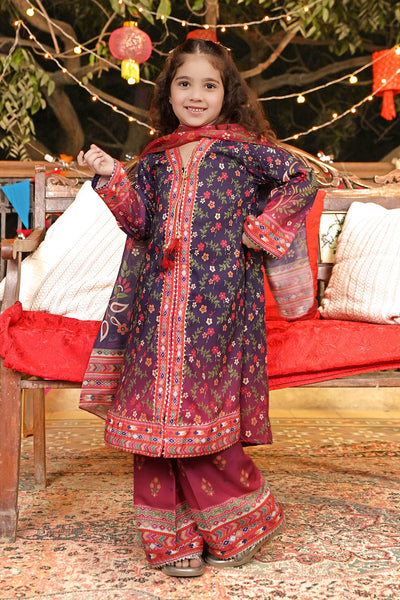 Poly Lawn Digital Printed 3 Pc Suit