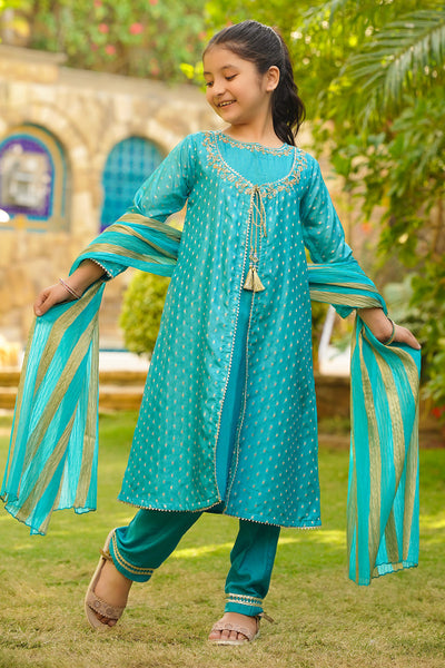 Jacquard Hand Adda Work 3 Pc Suit