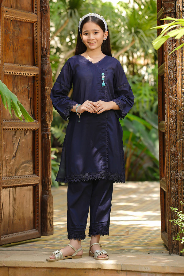 Cotton Embellished 2 Pc Suit