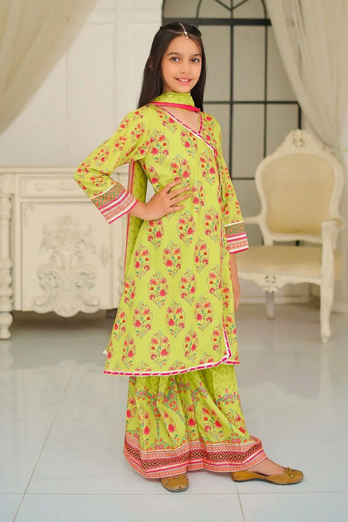 Best Swiss Lawn Digital Printed 3 Pc Suit - Wear Ochre -
