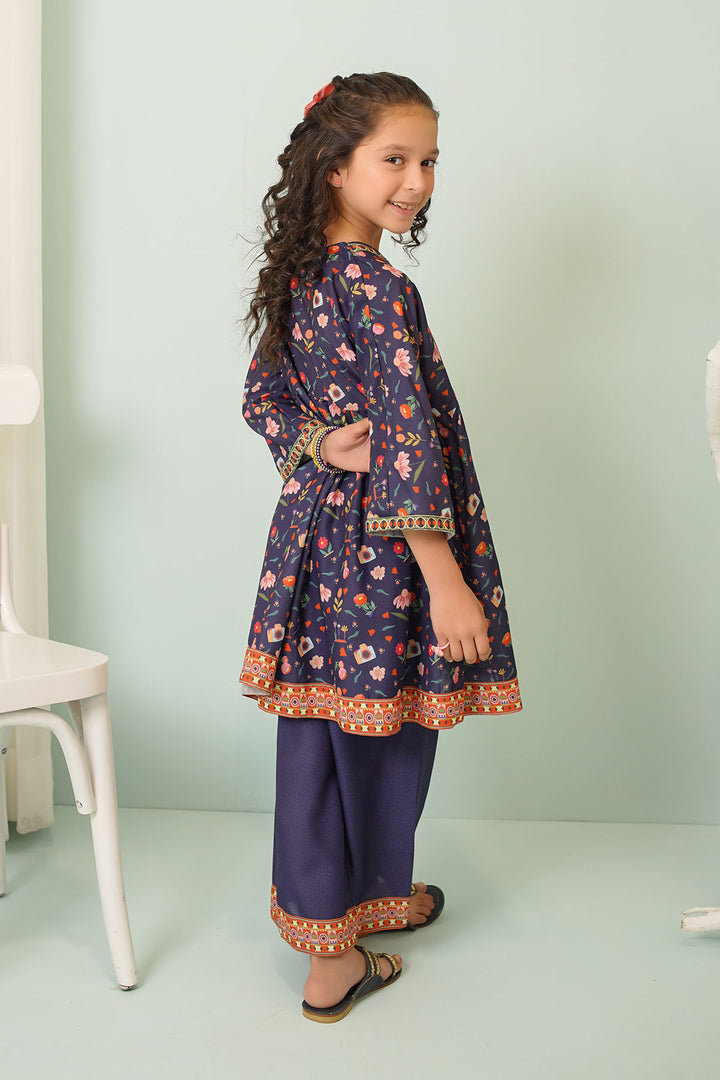 Swiss Lawn Digital Printed 2 Pc Suit - Wear Ochre