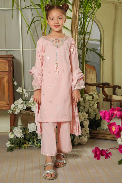 Cotton Embroidered 3 Pc Suit
