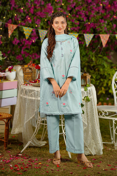 Chikankari Embroidered 3 Pc Suit