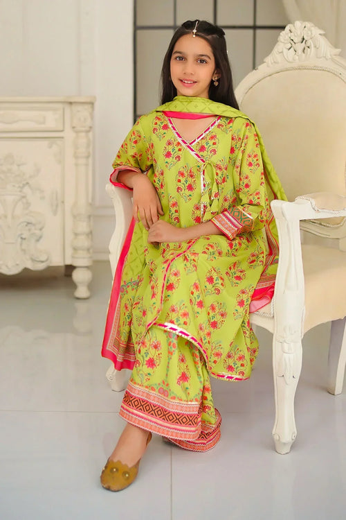 Best Swiss Lawn Digital Printed 3 Pc Suit - Wear Ochre -